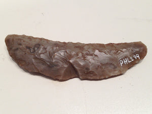 stone crescent shaped Danish knife