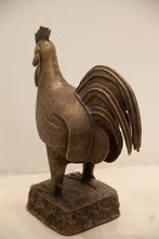 backside of a Nigerian Rooster in Bronze