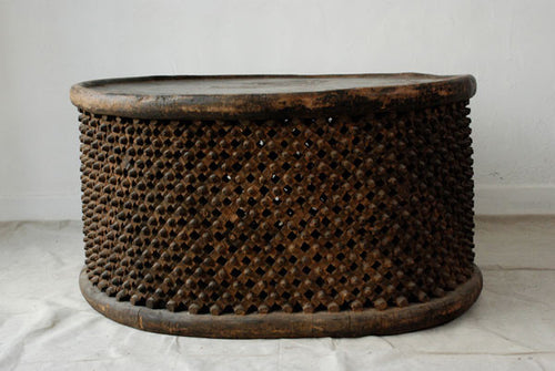 Large West African Cameroon Circular Table