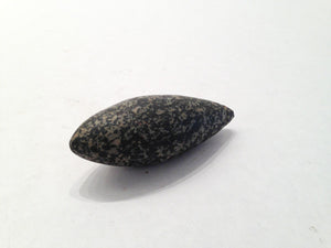 California Indian plummet/ charm stone of speckled stone